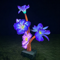 Lanterne de festival de Zigong, lanterne lumineuse dégradée en forme de champignon, sculpture lumineuse de Noël sur le thème de la forêt en plein centre de la ville
