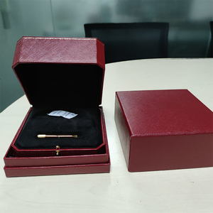 Factory Direct Famous <b>Red</b> Brand Jewelry Box For Women Luxury Gift Packaging Bangle <b>Bracelet</b> Ring Box Full Set With Accessories - Product Image 3