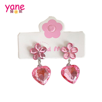 Conjunto de joyas de plástico Pendientes y clip de oreja con perlas y diamantes para fiestas y regalos