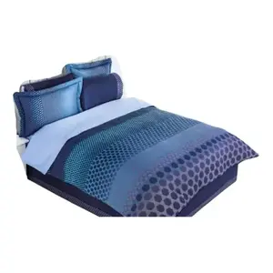 Juego de Funda Nórdica Luciano King Size de 10 Piezas, Ropa de Cama Moderna con Estampado Azul para Uso Doméstico en Todas las Estaciones - Product Image 1