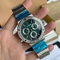 Montre LUCIANO Luxe Étanche Bracelet Acier Inoxydable Montre Automatique Chronographe Hommes Montres-bracelets Mécaniques