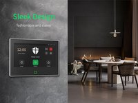 Sistema de Alarma Inalámbrico 4G GSM con Pantalla Táctil de 7 Pulgadas, Kit de Alarma WiFi con Sensor de Movimiento para Puerta, Sistema de Seguridad Antirrobo con App Tuya