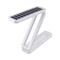 Lámpara de Mesa LED Solar Apilable al 70% con Batería de Larga Duración, Protección Ocular, Portátil para Dormitorio