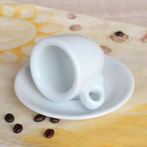 Juego de platillos de taza de espresso italiano, vaso grueso de cerámica de lujo de 50ml para café con leche - Product Image 4