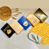 Boîtes d'emballage alimentaire rigides personnalisées avec impression UV pour mélange de gaufres, design rectangulaire haut de gamme