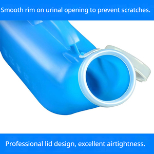 Urinoir portable unisexe en tube 2000 ml pour hommes, dispositif d'urination, <span class=keywords><strong>sac</strong></span> à urine, blanc et bleu - Product Image 4