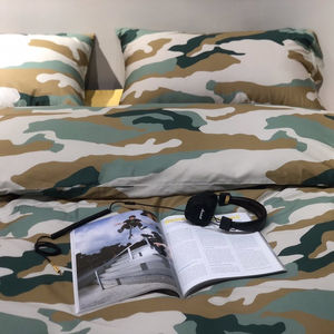 Offre Spéciale 100% satin de coton <span class=keywords><strong>camouflage</strong></span> conceptions de luxe ensembles de literie 4pc housse de couette ensemble de draps - Product Image 3