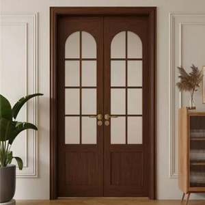 Fabricant Grossiste Porte Double en Bois d'Intérieur Meubles Ensemble Complet Personnalisable pour Salon Conçu pour une Utilisation Intérieure - Product Image 1