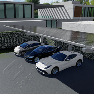 CHIKO Offre Spéciale d'usine Abri de voiture solaire Nouveau produit Système de montage solaire étanche en acier galvanisé à chaud - Product Image 1