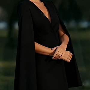 Abito <span class=keywords><strong>da</strong></span> <span class=keywords><strong>donna</strong></span> elegante e lussuoso <span class=keywords><strong>su</strong></span> <span class=keywords><strong>misura</strong></span>, con scollo profondo, mini, a maniche lunghe, con vita aderente, per feste, elegante, lunghezza midi - Product Image 5