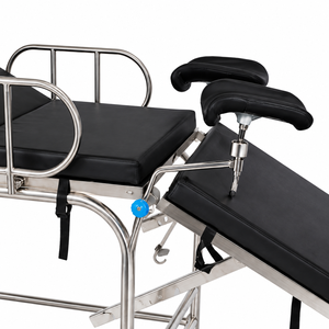 Lettino Ginecologico Regolabile in Acciaio Inossidabile con Supporti per Gambe e Asta Portaflebo per Uso Ospedaliero e Clinico <span class=keywords><strong>Ostetrico</strong></span> - Product Image 3