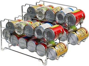 2 Pack - Stackable Front Loading Beverage Cola <strong>Can</strong> <strong>Dispenser</strong> Rack Chrome - Product Image 3