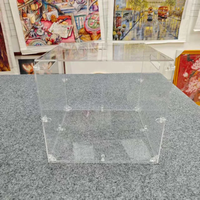 Boîte de rangement personnalisée en acrylique transparent pour fils à broder, organisateur de fils à point de croix, cadeau pour les brodeuses