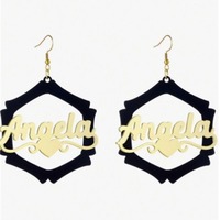 Boucles d'oreilles personnalisées de style européen et américain, magnifiques et uniques, idéales pour les fêtes entre amis et les cadeaux d'anniversaire