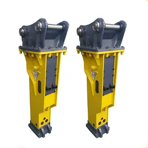 Factory price for 6 ton 9 ton excavator Silenced type hydraulic breaker hammer with 75mm chisel and spare parts for case580