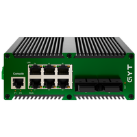 Switch PoE Industrial de 6 Puertos 100/1000 con 2 Puertos de Fibra 802.3af/at 3W por Puerto para Cámaras IP y Puntos de Acceso Inalámbricos
