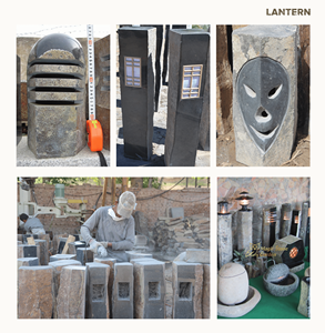 Lanterne en pierre avec <span class=keywords><strong>fontaine</strong></span>, directement de l'usine, en basalte naturel, colonne en basalte, éclairage pour la décoration de jardin - Product Image 3