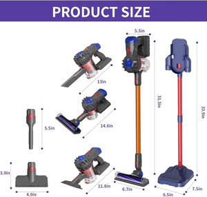 Ensemble d'outils de nettoyage intérieur 3-en-1 pour enfants - Mini aspirateur jouet en plastique pour jeu d'imitation, certifié ASTM/EN71, fonctionne avec 3 piles AA - Product Image 5