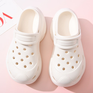 Women's Platform <b>Clogs</b> White 5Cm Thick Sole Breathable EVA Beach Sandals Summer Shoes - Product Image 4
