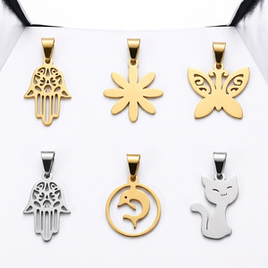 Stainless Steel <b>Themed</b> Pendant Necklace <b>Cat</b> Butterfly Animal Zodiac Fashion Jewelry <b>Gift</b> For Women Leisure Wear - Product Image 4