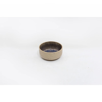 Service de vaisselle en grès - Assiettes, bols et tasses à glaçure réactive mouchetée violette, 4 pièces, style européen, prêt pour le pique-nique, compatible four/micro-ondes