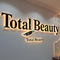 Panneau d'affichage LED rétroéclairé personnalisé Casoon Factory, logo LED en acrylique, signalétique murale, 12V, durée de vie de 50 000 heures, enseignes électroniques de bureau