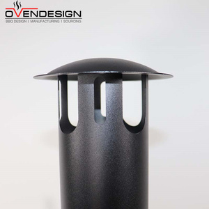 Four à <span class=keywords><strong>bois</strong></span> pour barbecue et pizza en acier laminé à froid, avec surface antiadhésive, température maximale de 500°C, pour usage extérieur et domestique - Product Image 5