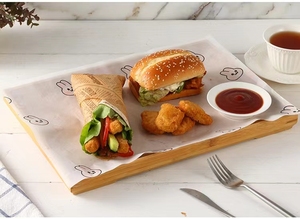 Tùy chỉnh in ấn Craft không thấm mỡ Pastry bọc giấy <span class=keywords><strong>Sheets</strong></span> đối với bánh mì sandwich Sushi kẹo Mexico gà cuộn - Product Image 5