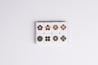 Élégant jeu de tuiles de mahjong américain en acrylique rouge de la collection HAUS, jeu de table luxueux, cadeau idéal pour les joueurs, casino, jeu d'argent