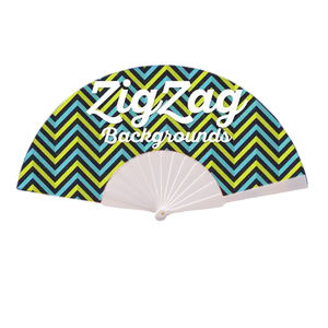 Abanico de mano de plástico de 23cm con panel de tela personalizado-Impresión de logotipo personalizado para regalos promocionales y eventos Clacking Fan - Product Image 5