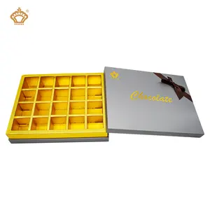 High Quality Cheap Custom Eco-friendly Paper Candy Gift Box Packaging Paper Tray Lid Base Sweet Packaging Chocolate Boxes