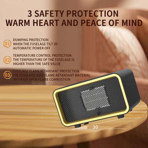 Chaleur confortable pour les petits espaces Chauffage électrique avec thermostat pour une utilisation intérieure avec télécommande, <span class=keywords><strong>radiateur</strong></span> de protection contre la surchauffe - Product Image 3