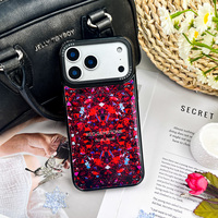 Coque antichoc en TPU et verre avec anneau magnétique, design rose, finition miroir, pour iPhone 16 Pro Max, protection intégrale, fine et élégante
