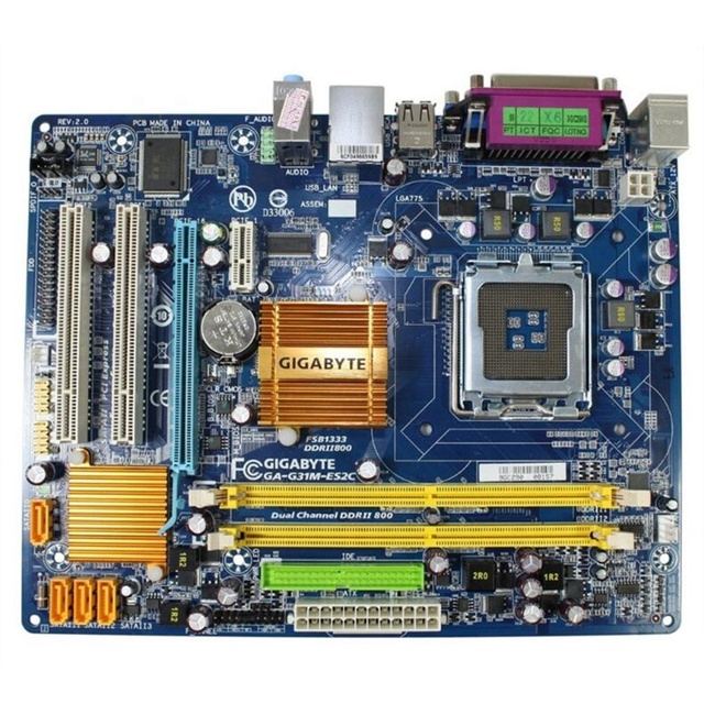 For GIGABYTE GA-G31M-ES2C Desktop Motherboard G31 Socket LGA 775 for Core 2 DDR2 4G Micro ATX Original Used G31M-ES2C Mainboard