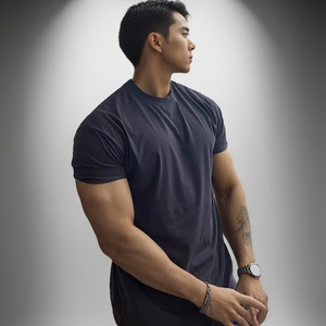 All'ingrosso T-shirt sportiva ad asciugatura rapida a maniche corte da uomo vestiti estivi da corsa magliette da Fitness per gli uomini - Product Image 4