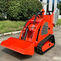 Mini-chargeuse sur chenilles fiable RUNTONG à moteur essence, capacité 200 kg, haute efficacité, pour travaux agricoles et de construction