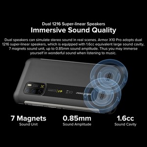 Téléphones mobiles <span class=keywords><strong>Ulefone</strong></span> <span class=keywords><strong>Armor</strong></span> <span class=keywords><strong>X10</strong></span> <span class=keywords><strong>Pro</strong></span> Smartphone 3g et 4g Téléphone intelligent 5.45 "Smartphone 5g 4 Go + 64 Go 5180mAh 20MP 60Hz Téléphone robuste - Product Image 4