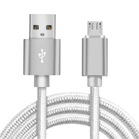3M de Long Recharge Rapide En Nylon Tressé V8 Micro USB Chargeur de Câble de Données pour Android