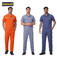 Ensemble de vêtements de travail en polyester et coton, séchage rapide, respirant, résistant à l'usure, uniforme de travail, stock disponible, vente en gros, vêtements industriels