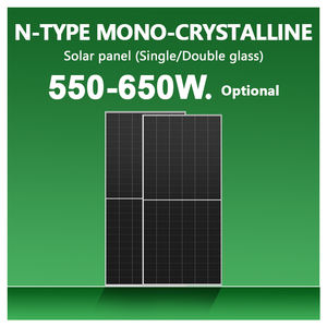 500W 550W N-Typ 600W <span class=keywords><strong>PV</strong></span>-Modul Schwarzer Rahmen Doppelglas Topcon Mono Solarmodule 600W 550W 500W 720W - Product Image 3