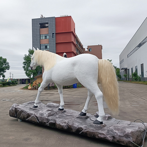 Tamaño <span class=keywords><strong>DE</strong></span> <span class=keywords><strong>LA</strong></span> <span class=keywords><strong>VIDA</strong></span> <span class=keywords><strong>Real</strong></span> Animatronic Horse Playground jungla tema decoración zoológico silicona animal caballo pantalla animal animatronic - Product Image 3