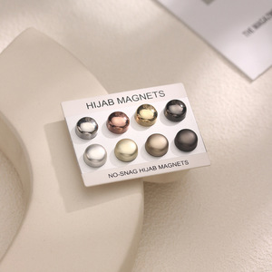 Broche Magnético Redondo para Hijab, Accesorio Decorativo para Bufandas y Chales, Resistente, para las Cuatro Estaciones - Product Image 4