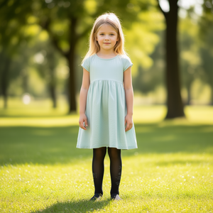 Medias de nailon para niñas Camellia, largas, finas, opacas, de color liso, para uso diario - Product Image 2