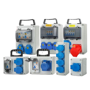 กล่องจ่ายไฟพร้อมเต้ารับ 3x10A เบรกเกอร์ 3x1P16A รีเลย์ป้องกันไฟรั่ว 2P32A 220V สำหรับงานก่อสร้าง - Product Image 6