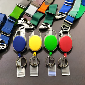 Kemer klipsi ile dayanıklı ID kimlik kartı rozeti tutucu anahtarlık karabina geri çekilebilir makaralı isimlik - Product Image 3