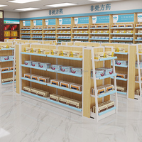 Présentoir d'étagère intérieure robuste (6 niveaux) rayonnage de dépanneur pour la conception de mini pharmacie de supermarché