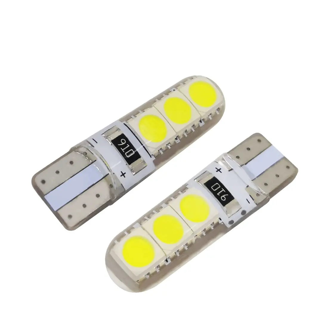 T10 Auto Led Strobe Parking Light 194 W5W 5630 5730 6SMD Canbus lampada da lettura per Auto lampadina interna lampeggiante in Silicone per targa