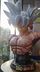 <span class=keywords><strong>Dragon</strong></span> <span class=keywords><strong>Ball</strong></span> <span class=keywords><strong>Super</strong></span> 1:1 Taille Réelle Ultra Instinct Goku Buste en Résine Statue Anime de Collection - Product Image 4