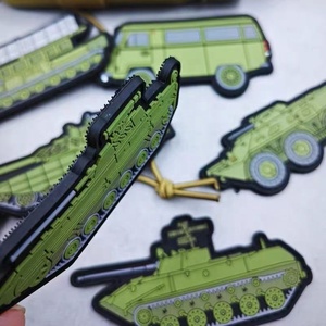 Factory <strong>Custom</strong> Car Logo PVC <strong>Patch</strong> <strong>Hook</strong> and <strong>Loop</strong> Backpack Decoration DIY PVC Badge Car Fan Collectible PVC <strong>Patches</strong> - Product Image 5