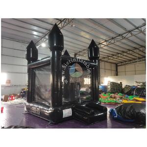 Nouvelle Conception d'Usine, Château Gonflable Commercial Noir Sur Mesure pour Fêtes Nocturnes et Mariages, Château de Saut Gonflable pour Enfants - Product Image 5